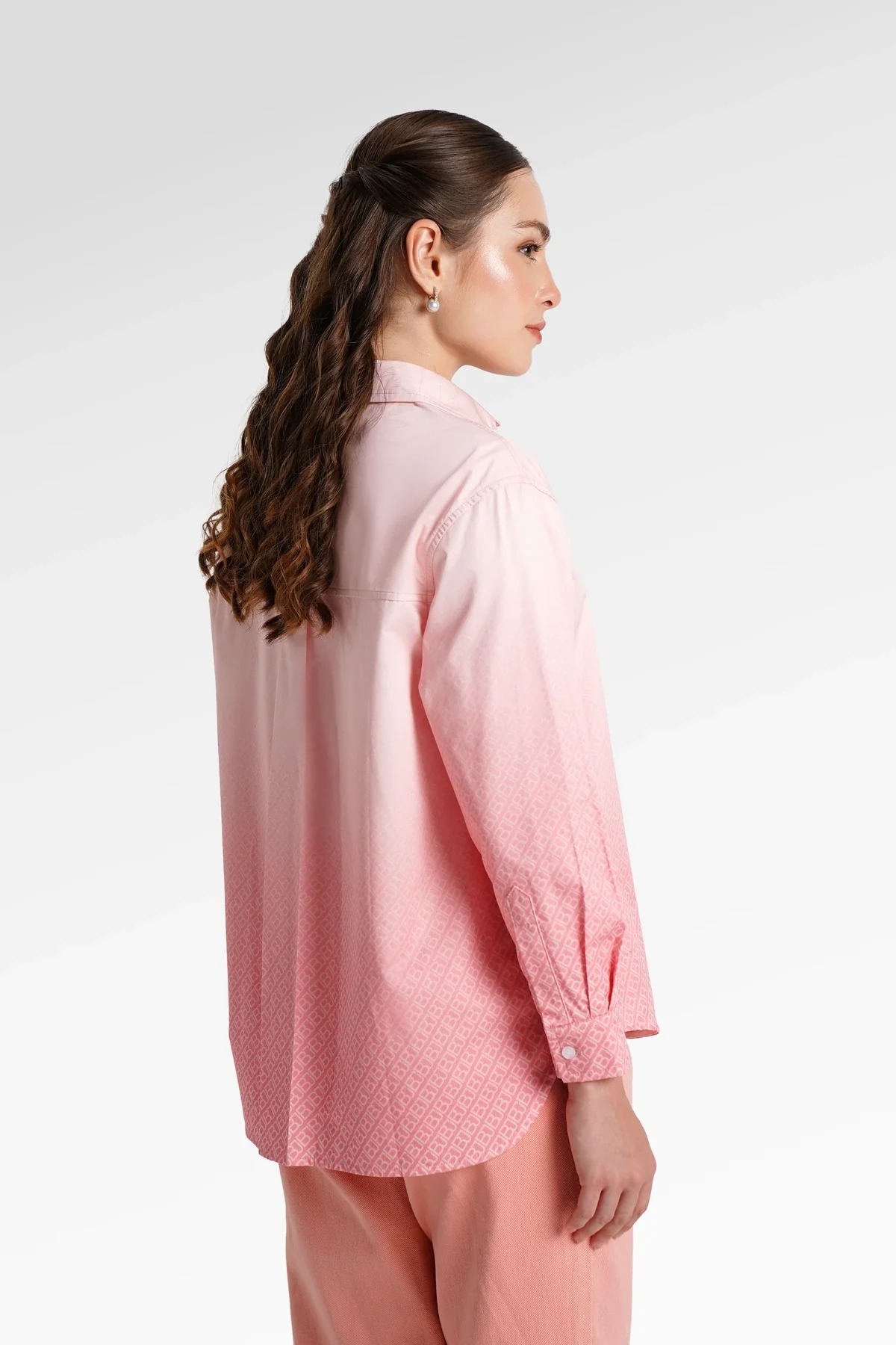 MONOGRAM GRADIENT SHIRT - BENANG JARUM