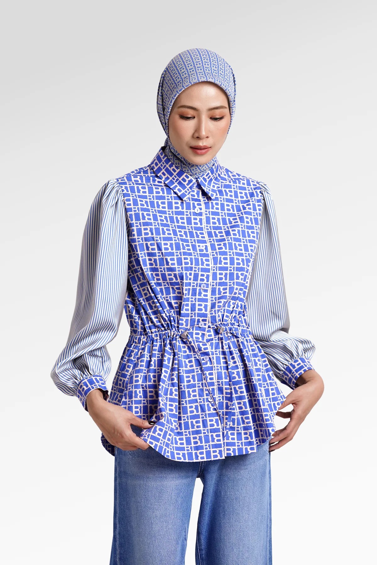 MONO PUZZLE DRAWSTRING SHIRT - BENANG JARUM