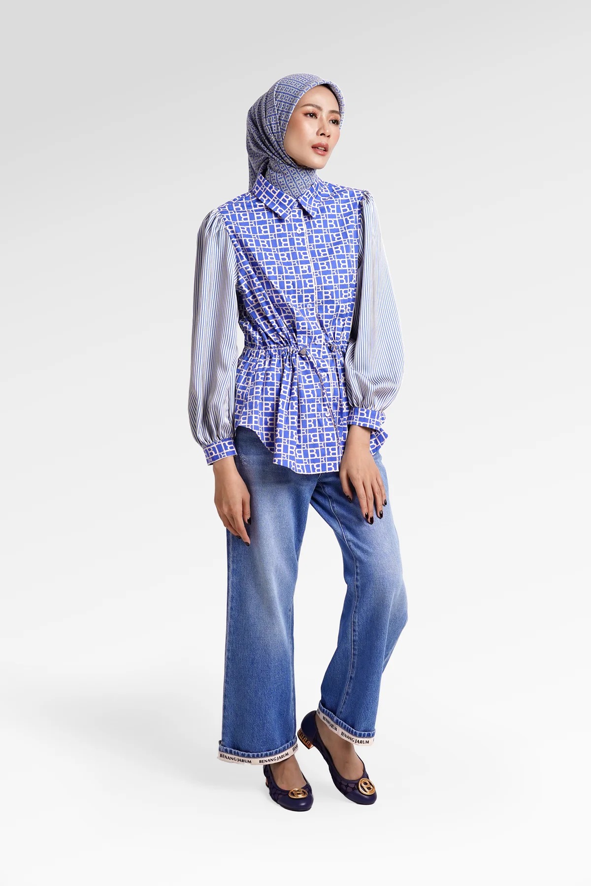 MONO PUZZLE DRAWSTRING SHIRT - BENANG JARUM