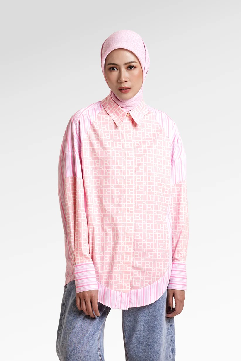 MONO PUZZLE OVERSIZED SHIRT - BENANG JARUM