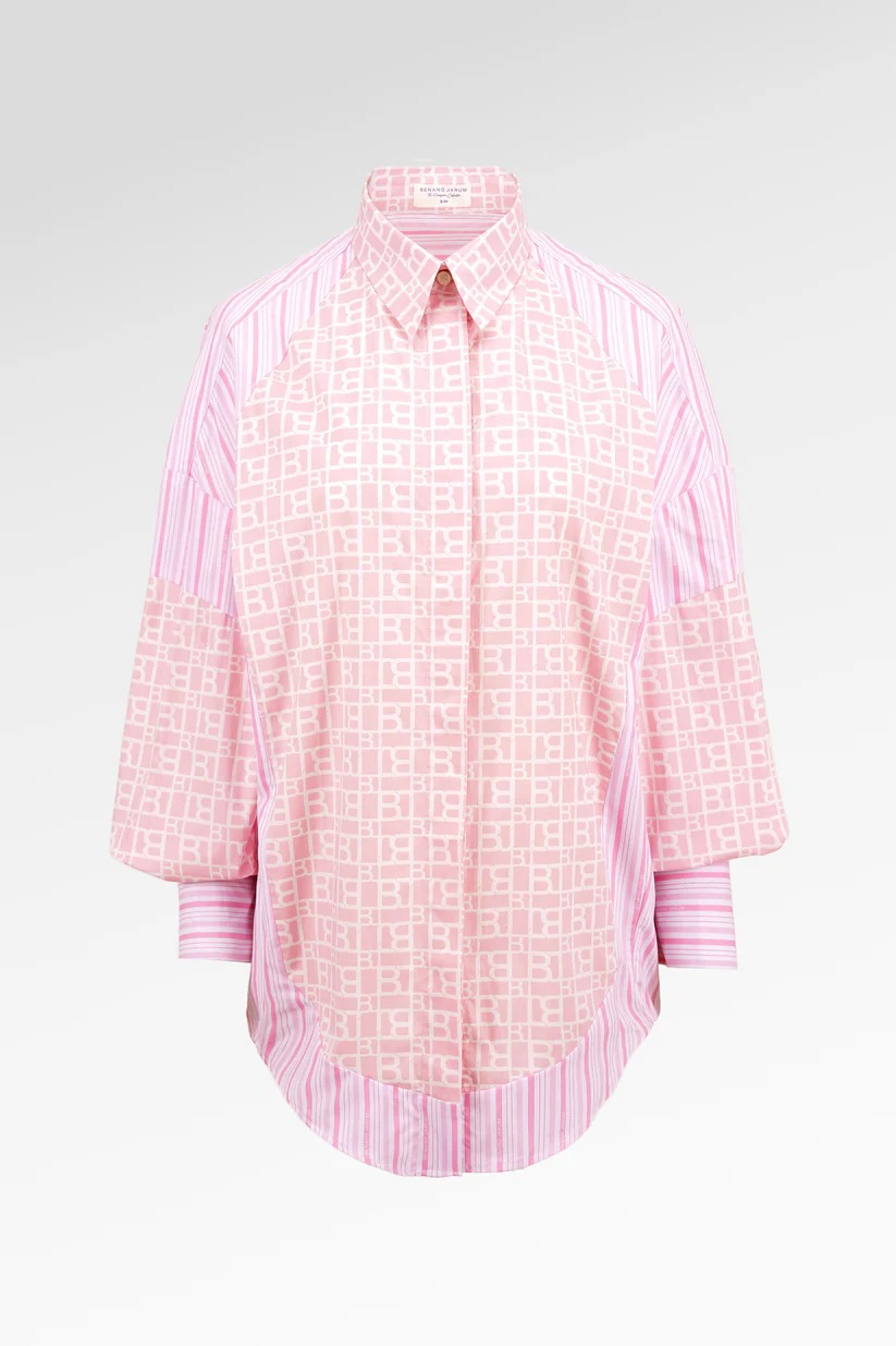 MONO PUZZLE OVERSIZED SHIRT - BENANG JARUM