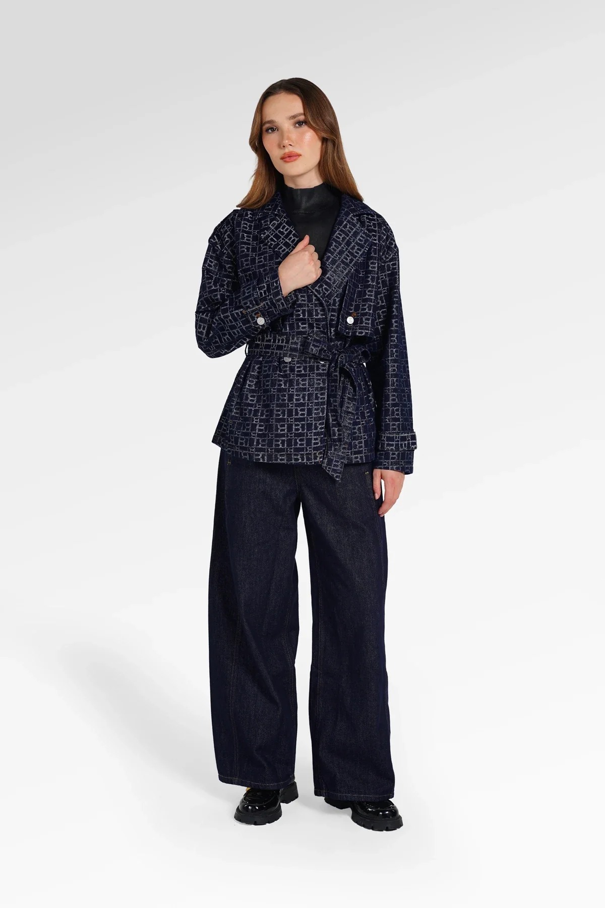 MONO PUZZLE JACQUARD DENIM OUTER - BENANG JARUM