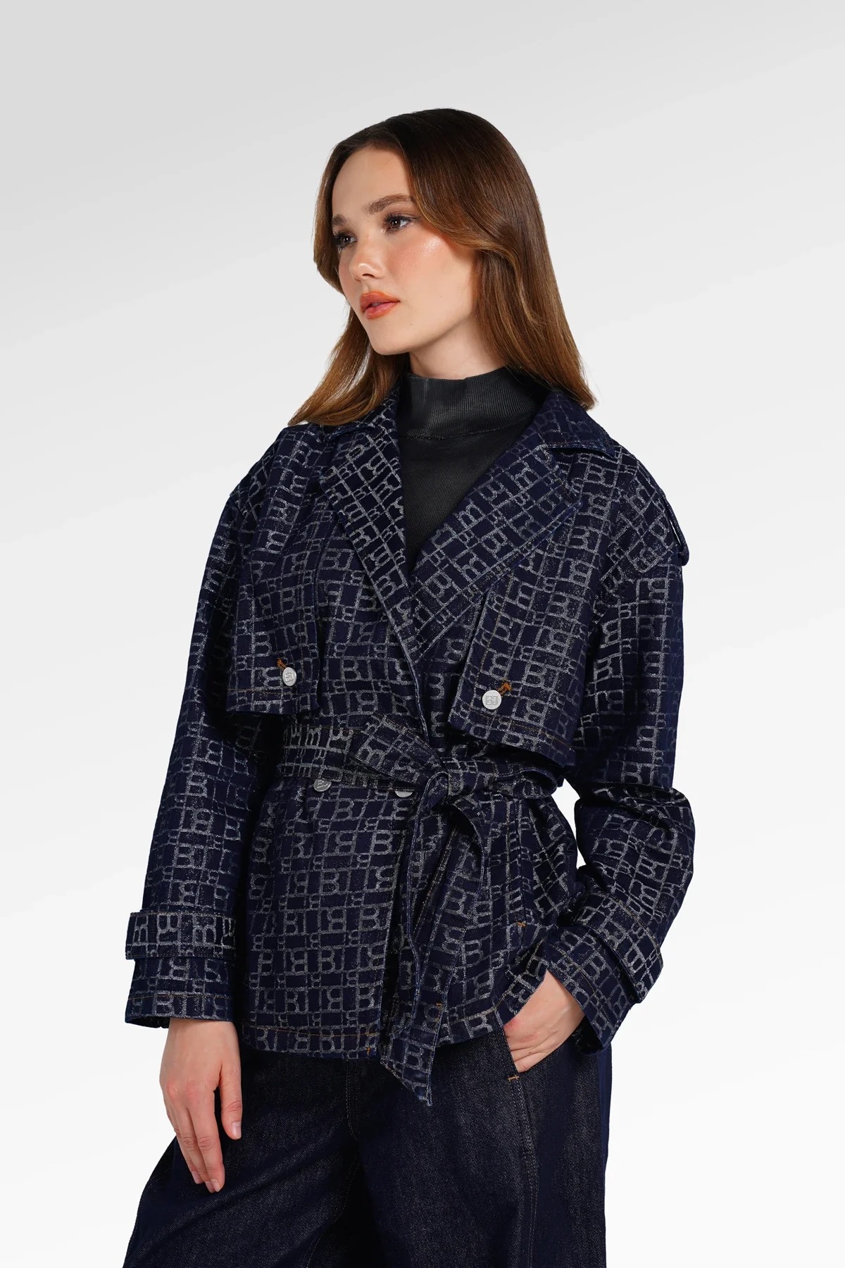 MONO PUZZLE JACQUARD DENIM OUTER - BENANG JARUM