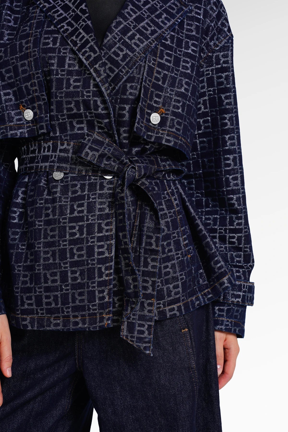 MONO PUZZLE JACQUARD DENIM OUTER - BENANG JARUM