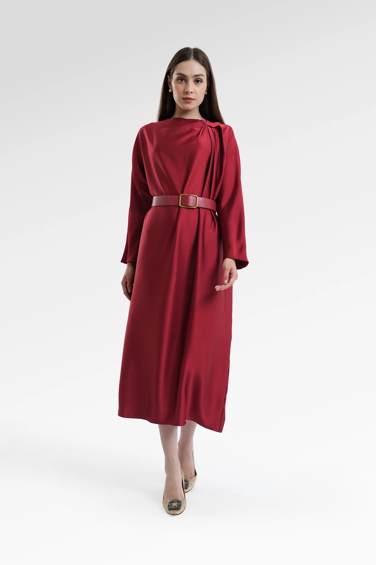 MYA DRAPERY DRESS - BENANG JARUM