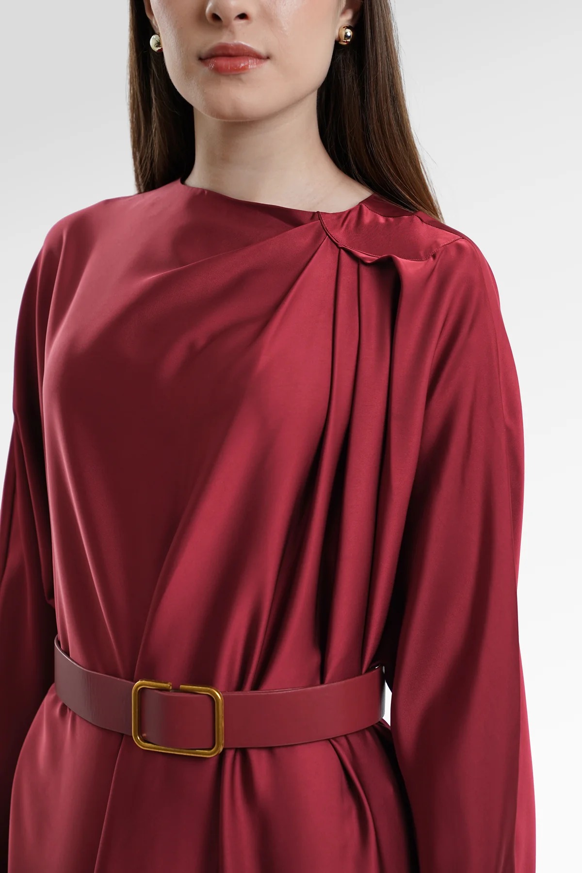 MYA DRAPERY DRESS - BENANG JARUM