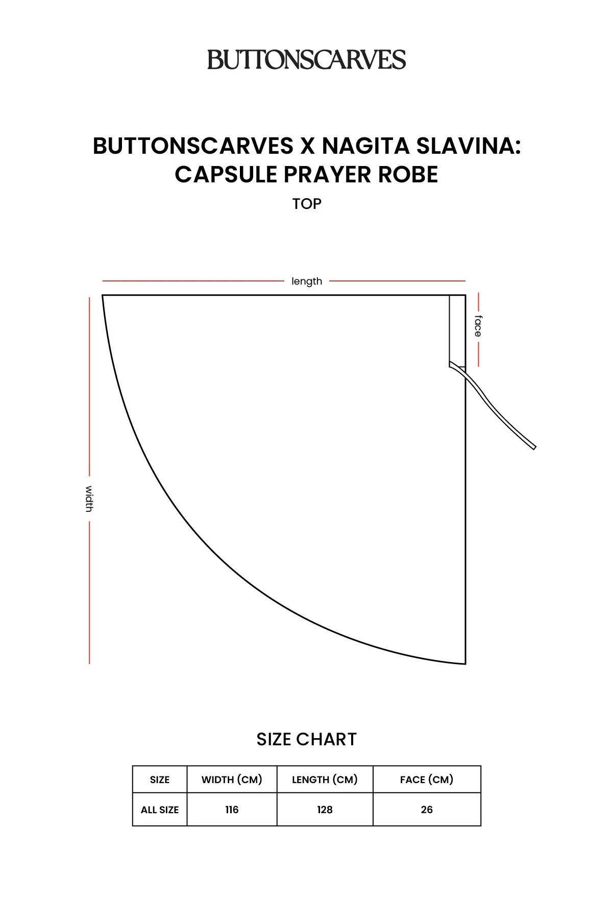 NAGITA CAPSULE PRAYER ROBE - BUTTONSCARVES