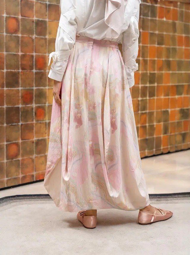 ODETTE DRAPE SKIRT - KAMI