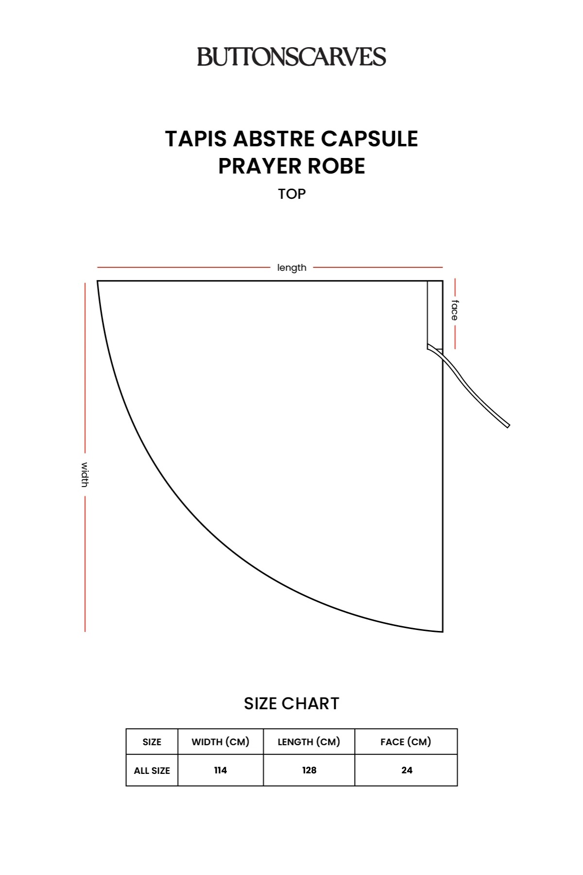 TAPIS ABSTRE CAPSULE PRAYER ROBE - BUTTONSCARVES