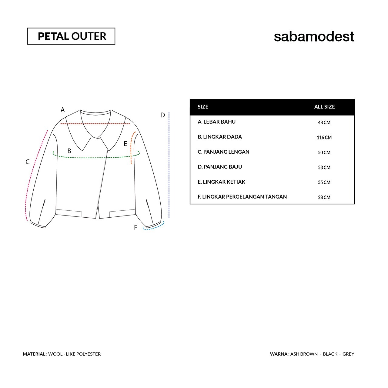 PETAL OUTER - SABAMODEST