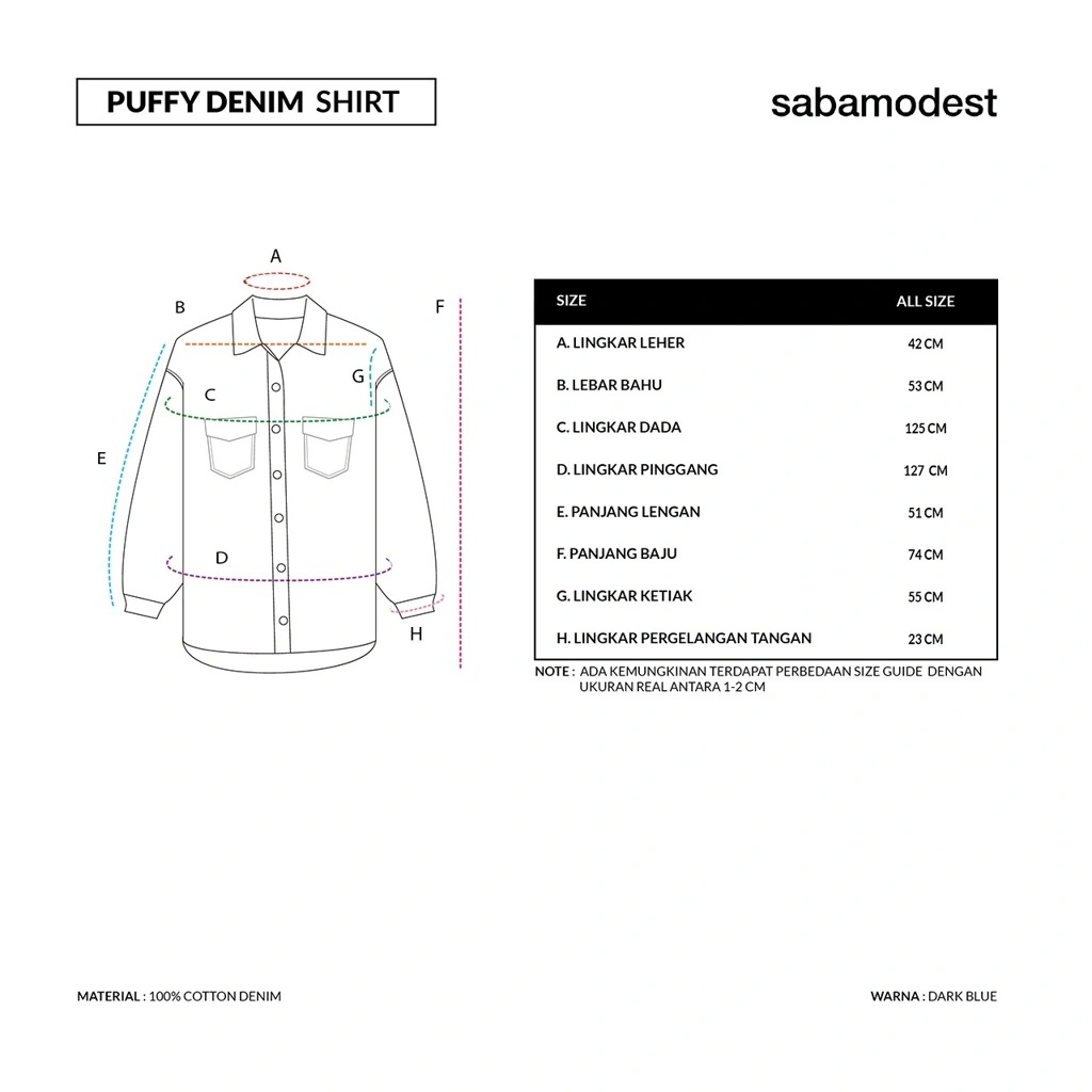 PUFFY BLOUSE SHIRT - SABAMODEST