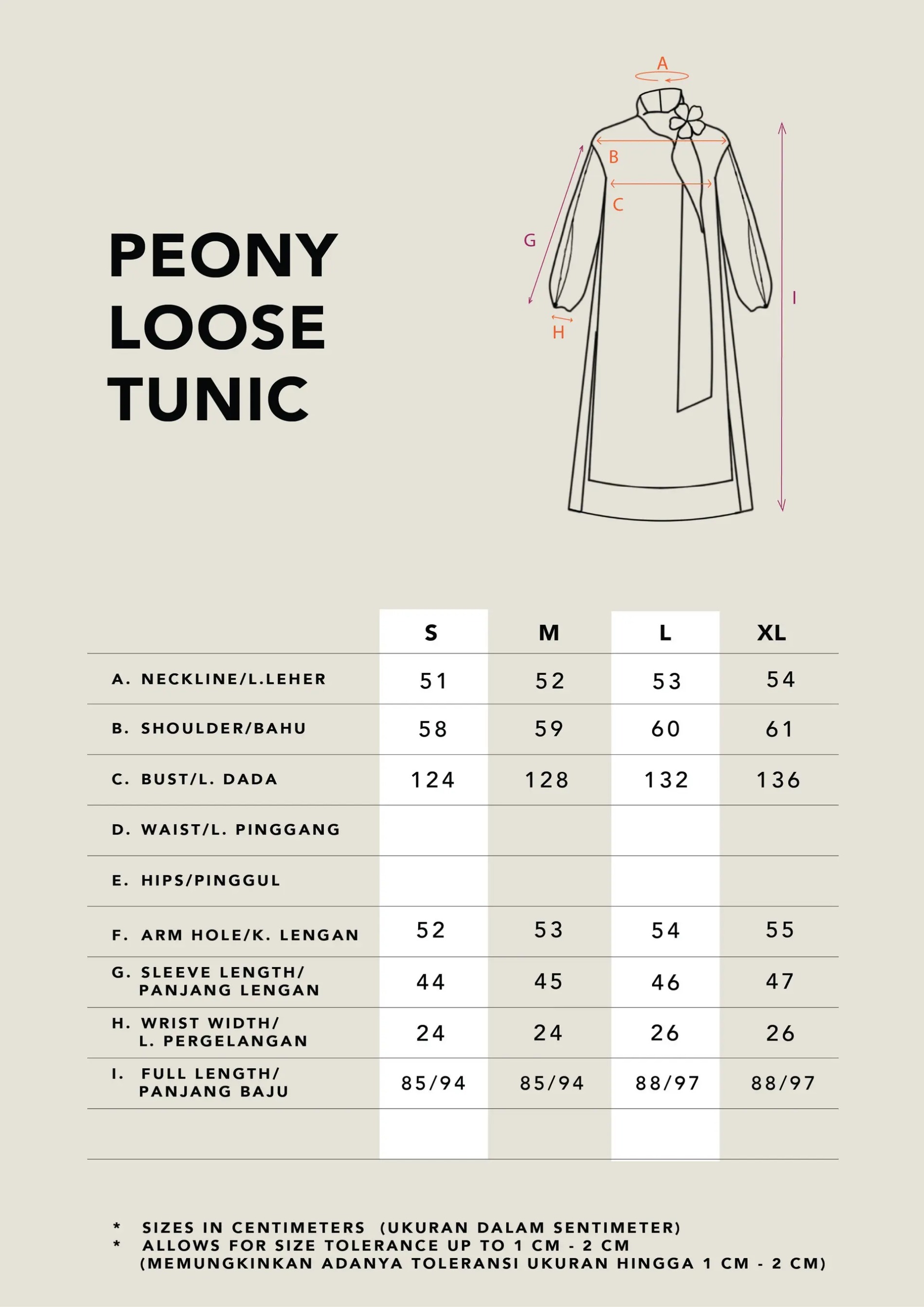 PEONY LOOSE TUNIC - KAMI