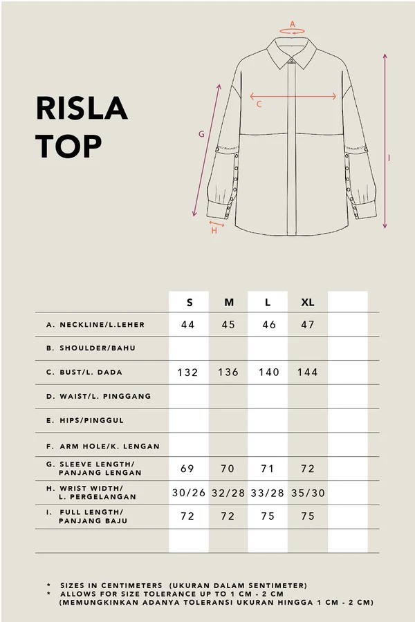 RISLA OVERSIZED TOP TAUPE - KAMI