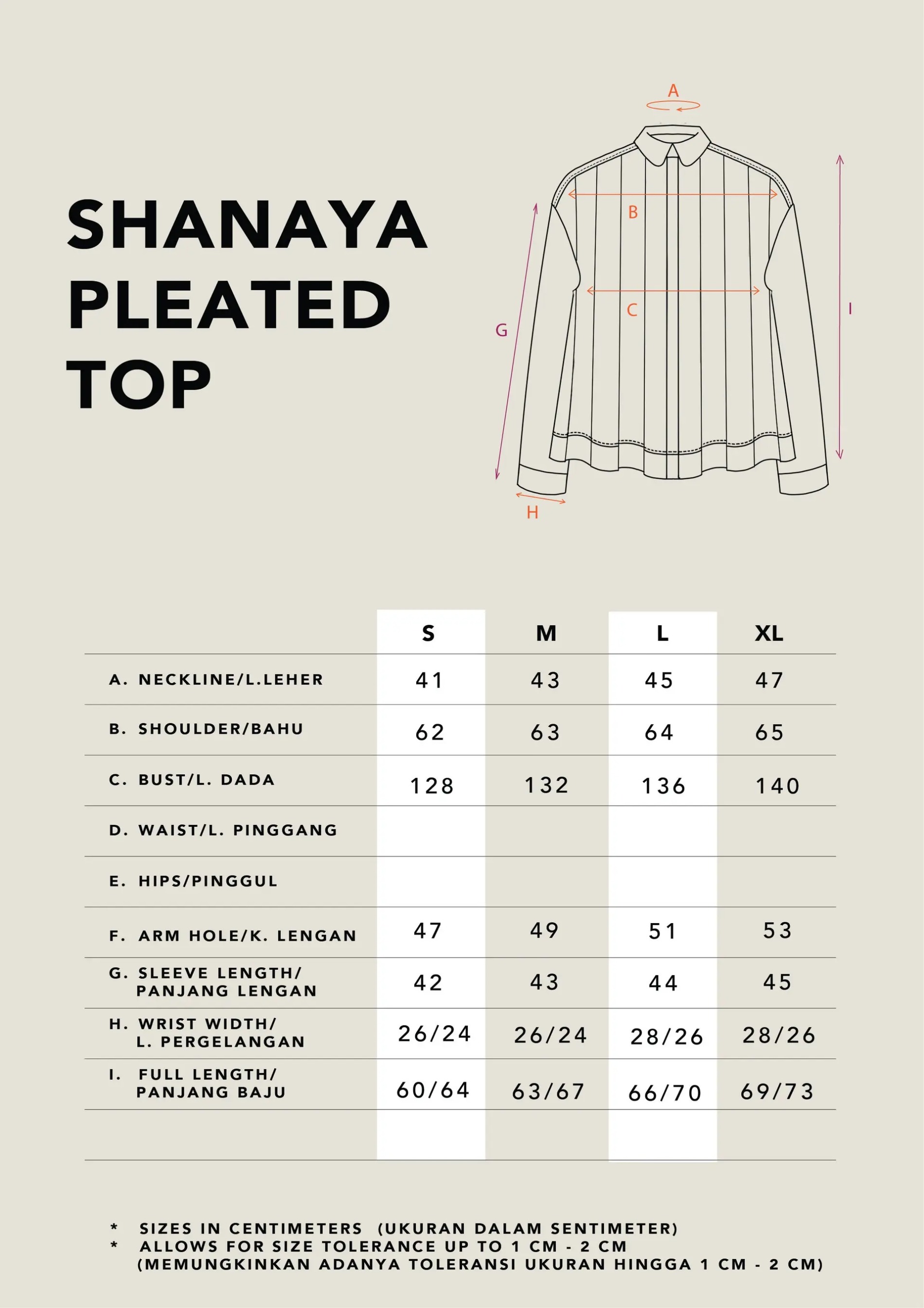 SHANAYA PLEATED TOP - KAMI 