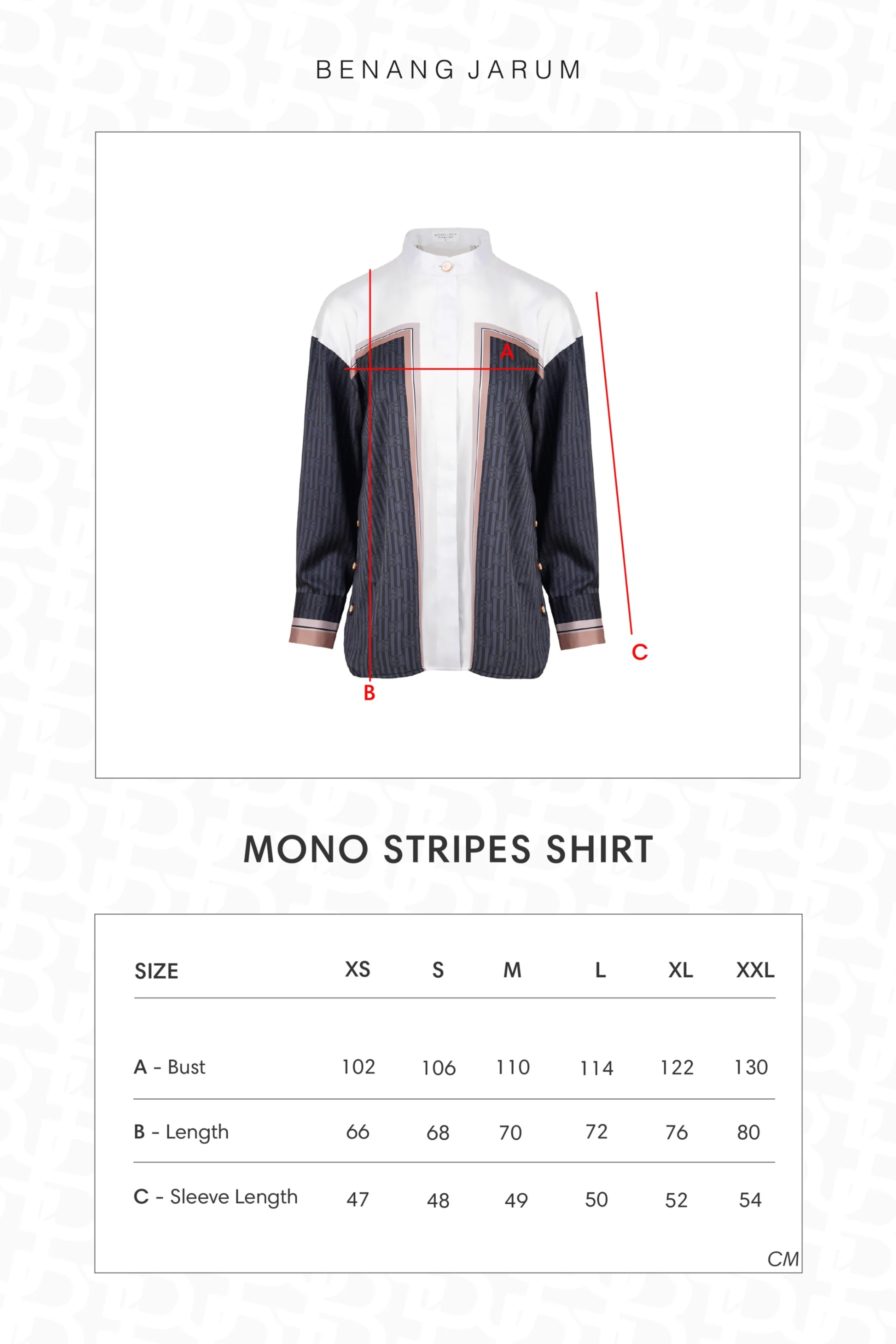 MONO STRIPES SHIRT - BENANG JARUM