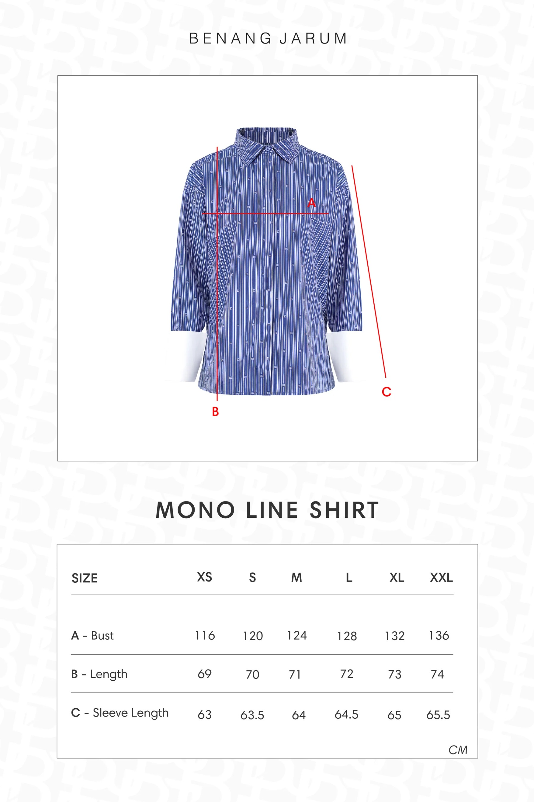 MONO LINE SHIRT - BENANG JARUM