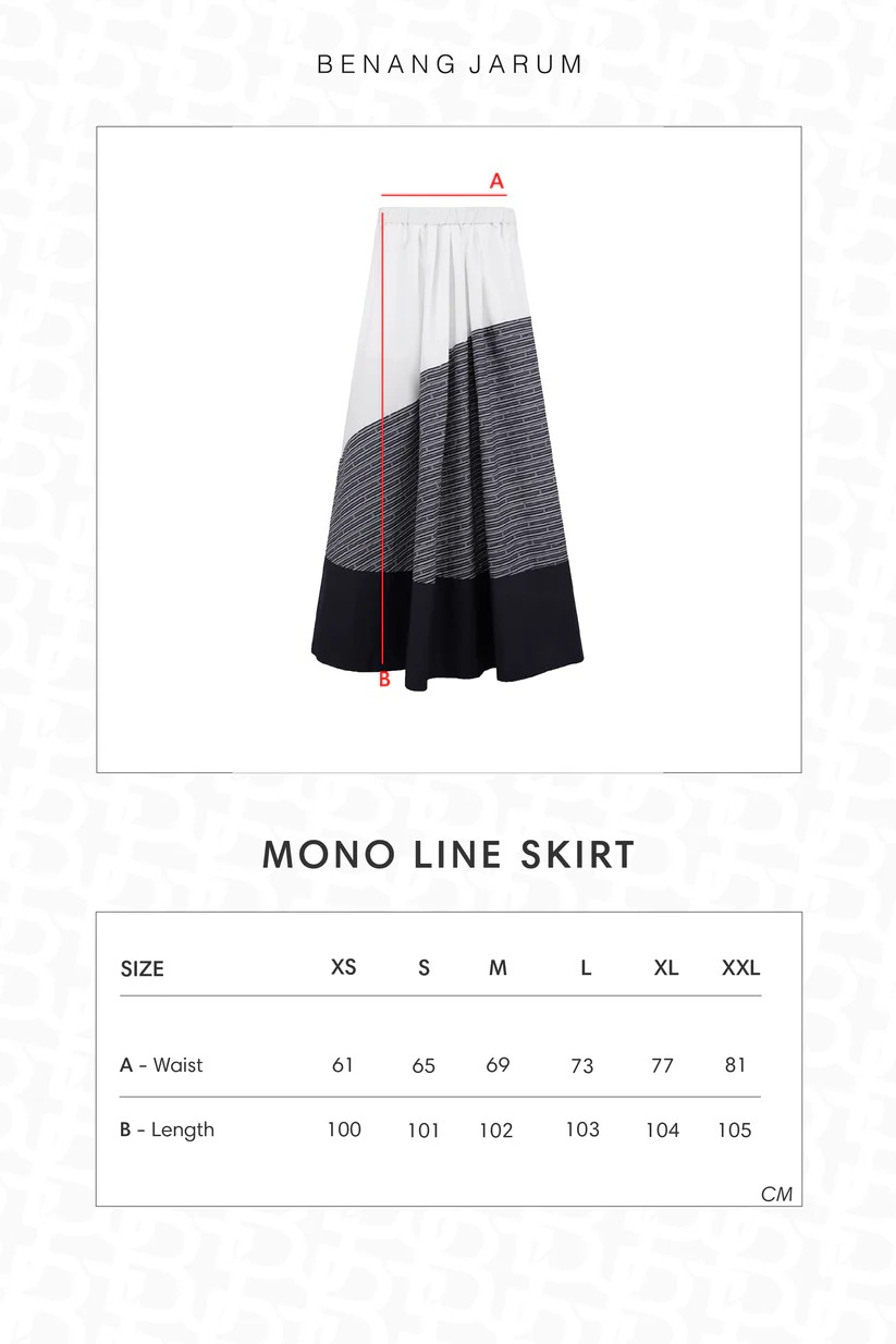 MONO LINE SKIRT - BENANG JARUM