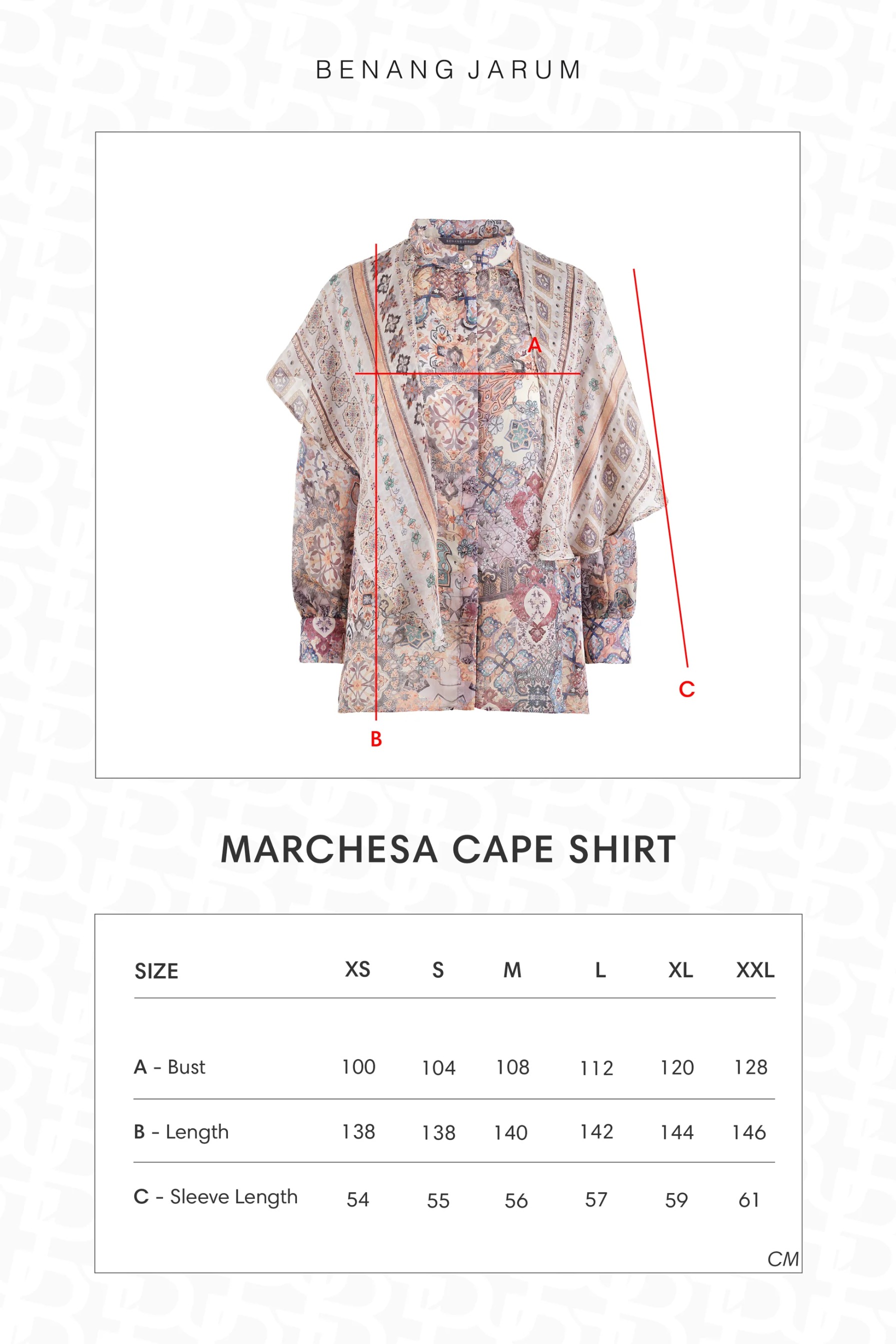 MARCHESA CAPE SHIRT - BENANG JARUM
