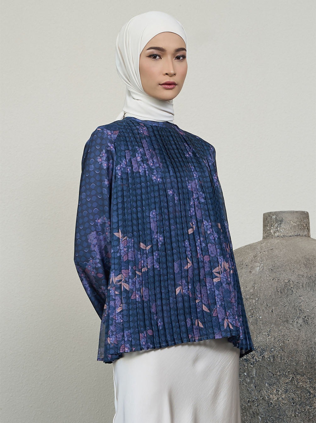 TISHA PLEATED TOP  - KAMI