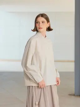 VELA HALF BUTTON SWEATER - KAMI