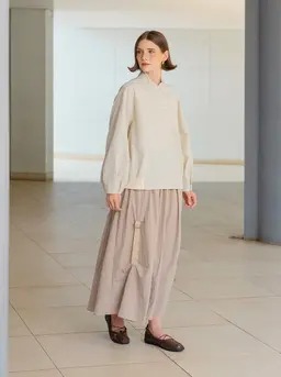 VELA HALF BUTTON SWEATER - KAMI