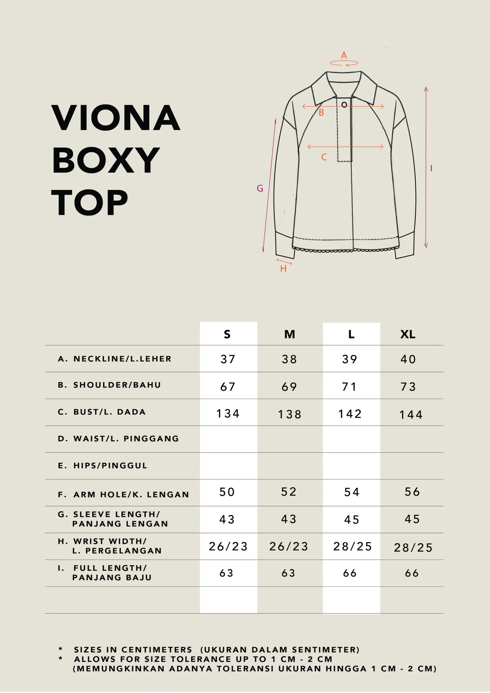 VIONA BOXY TOP - KAMI