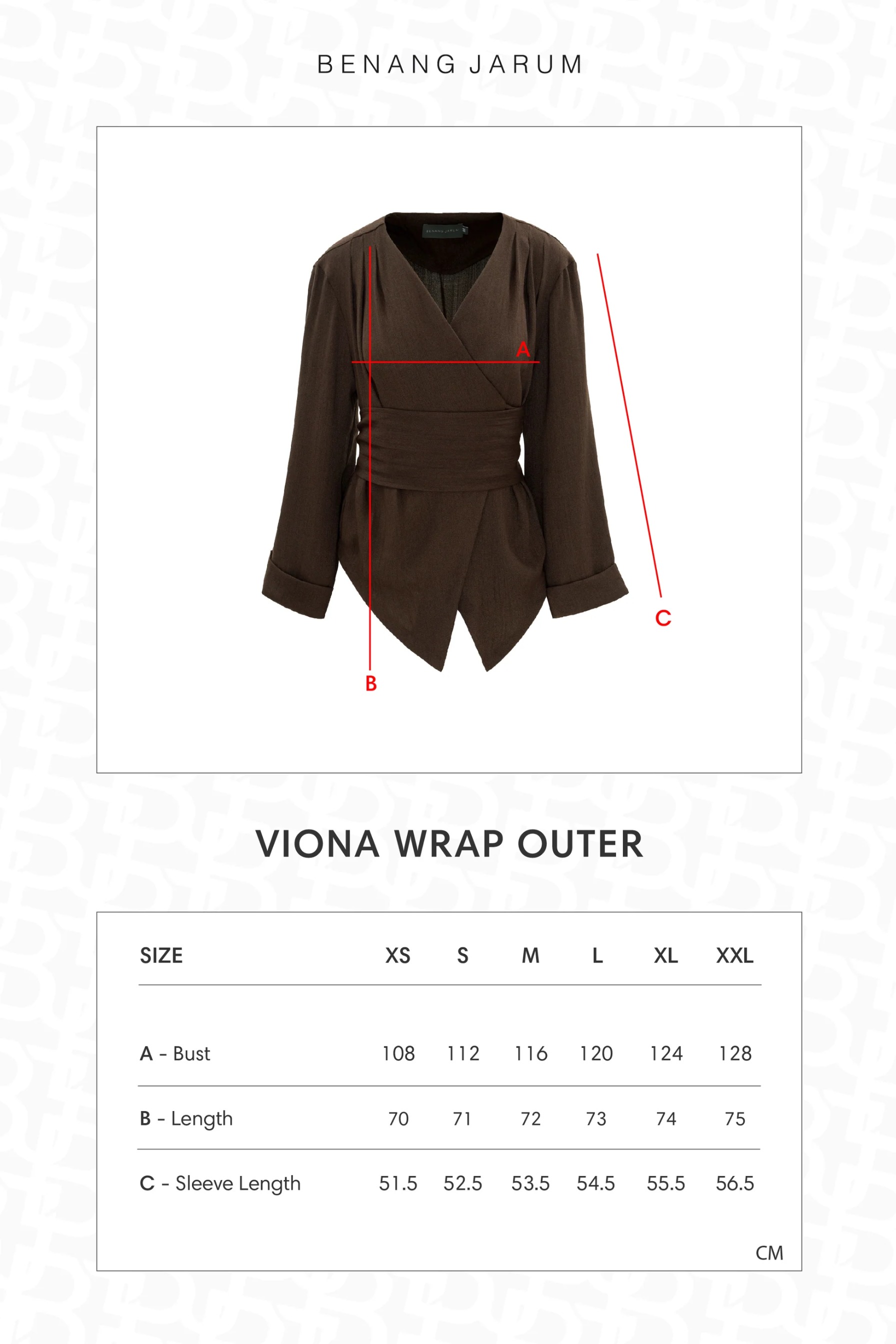 VIONA WRAP OUTER - BENANG JARUM