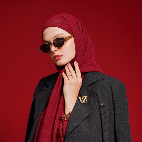 SIGNATURE EMBOSSED SCARF - VIVI ZUBEDI