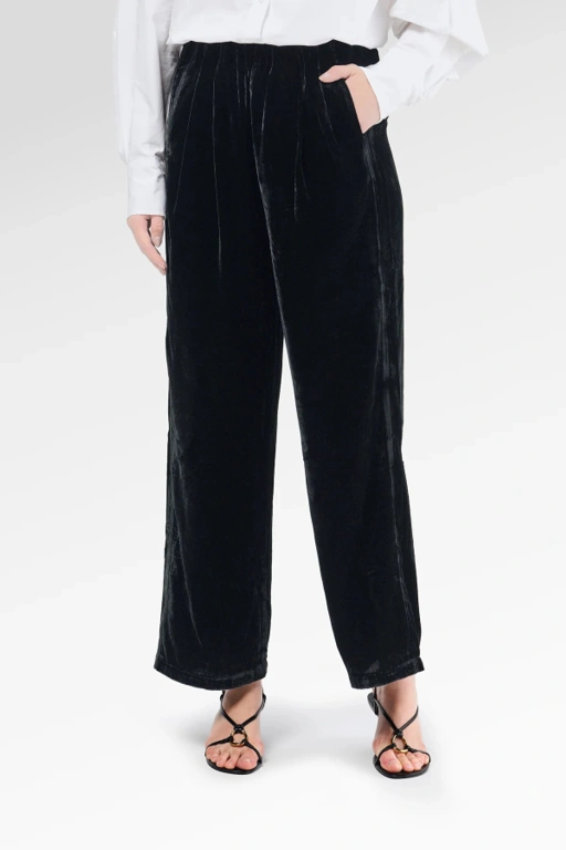 VELVET LONG PANTS - BENANG JARUM