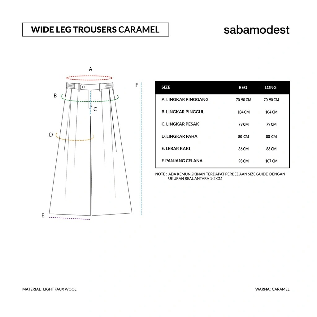 WIDE LEG TROUSERS - SABAMODEST