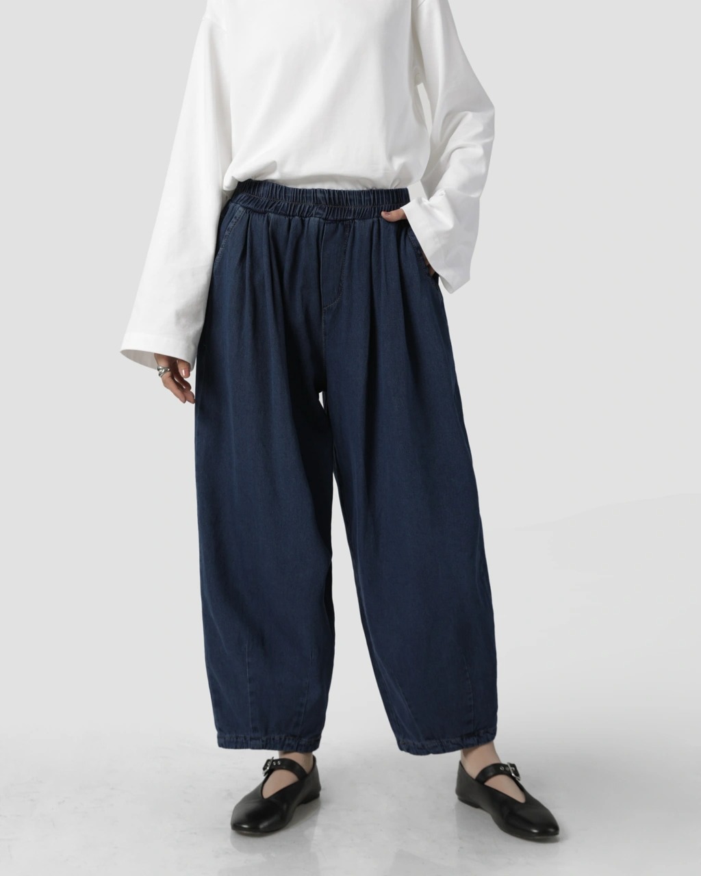 BAGGY SOFT JEANS BLO - SABAMODEST