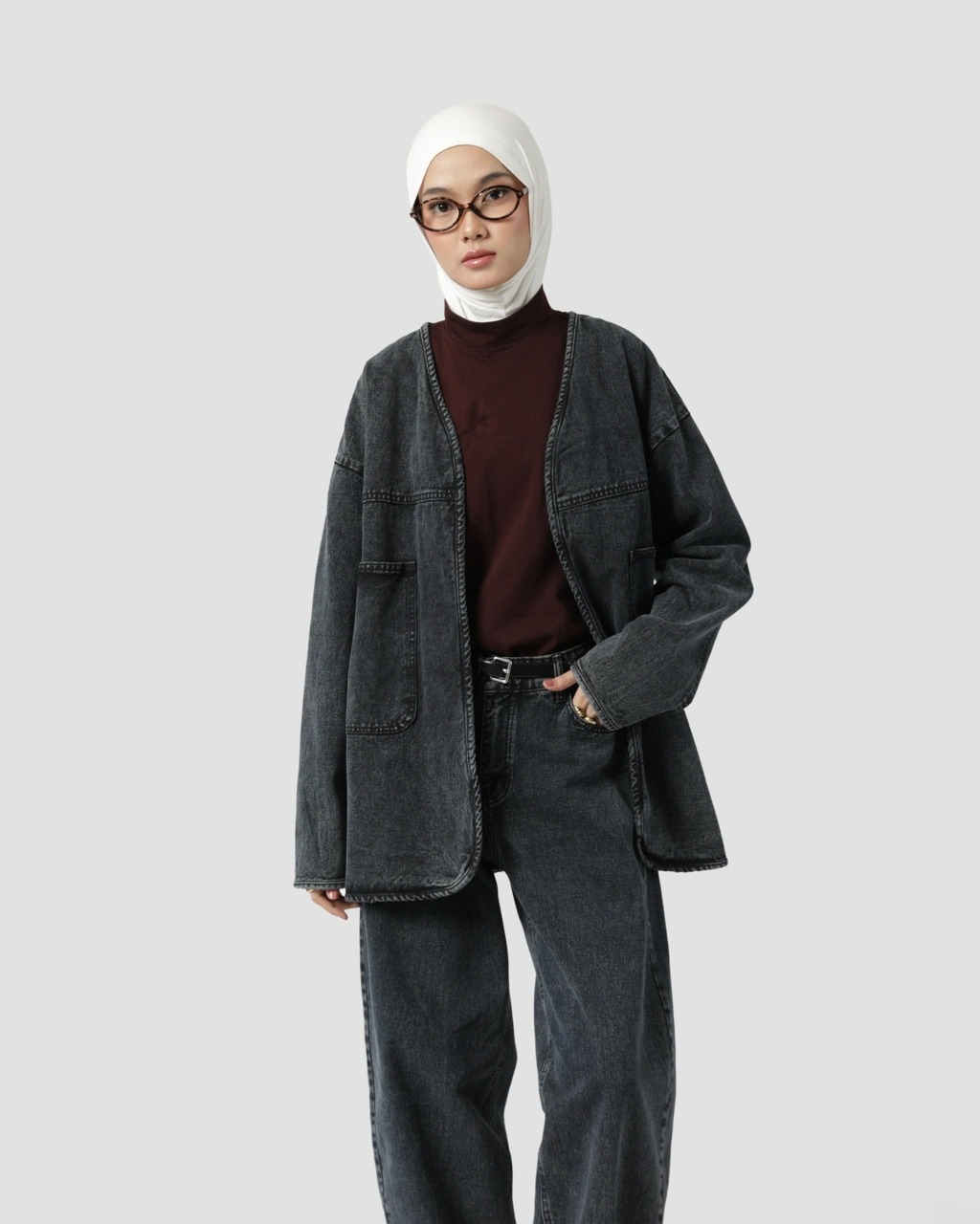 DENIM CARDIGAN - SABAMODEST