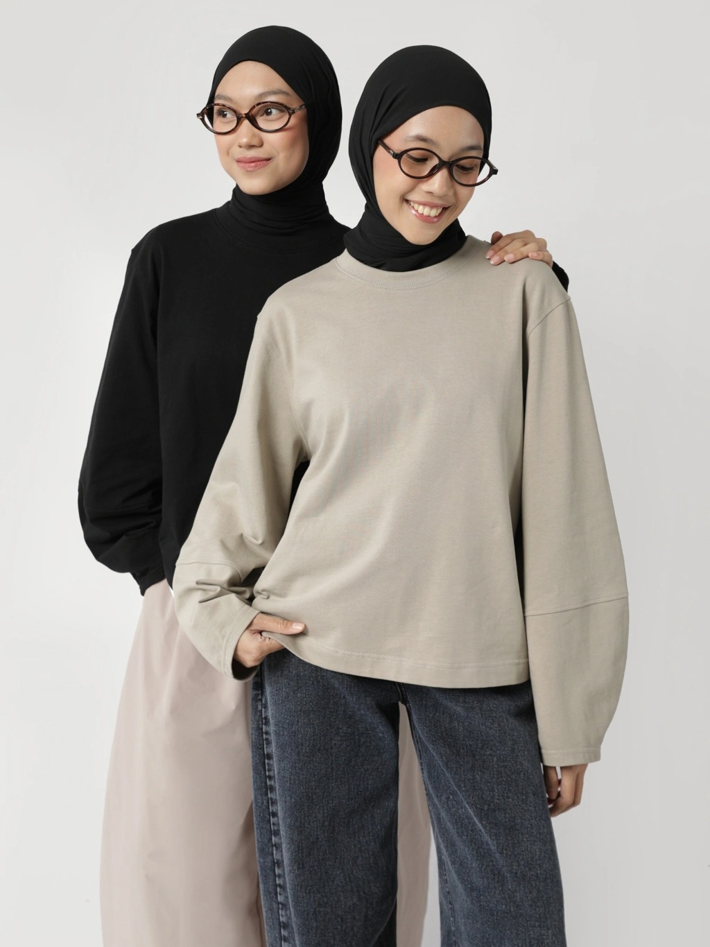 BALLON SLEEVE  T- SHIRT - SABAMODEST