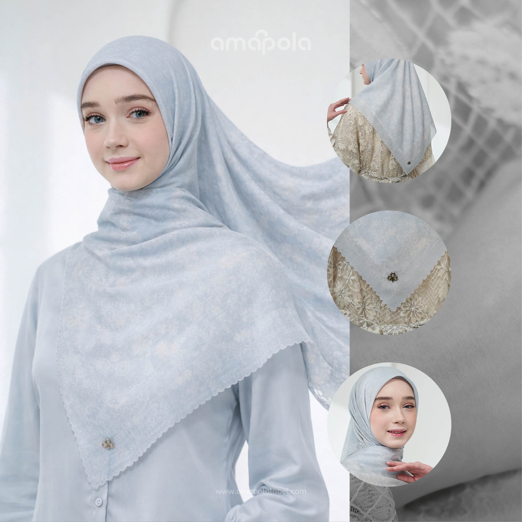 FLEUR SCARF - AMAPOLA LABEL