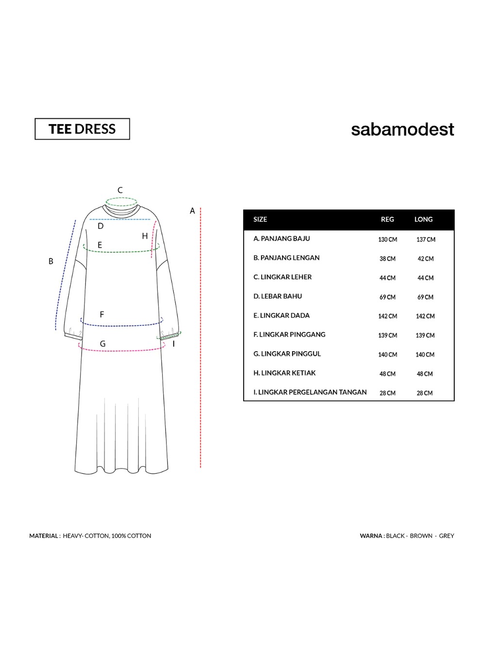 TEE DRESS - SABAMODEST