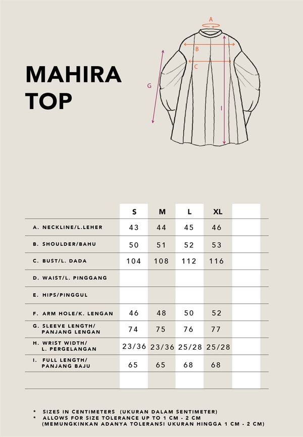 MAHIRA PUFF SLEVE TOP - KAMI