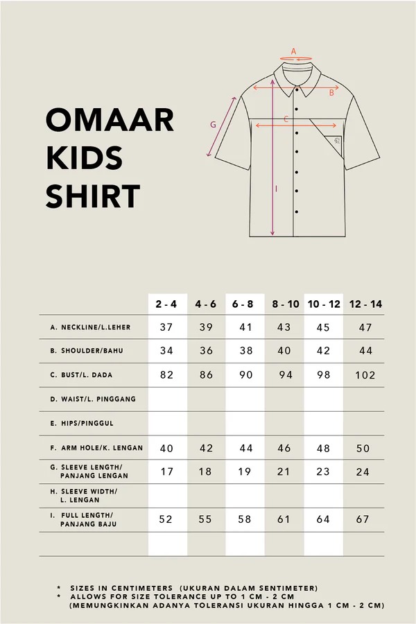 OMAAR SHORT SLEEVE KIDS KOKO - KAMI