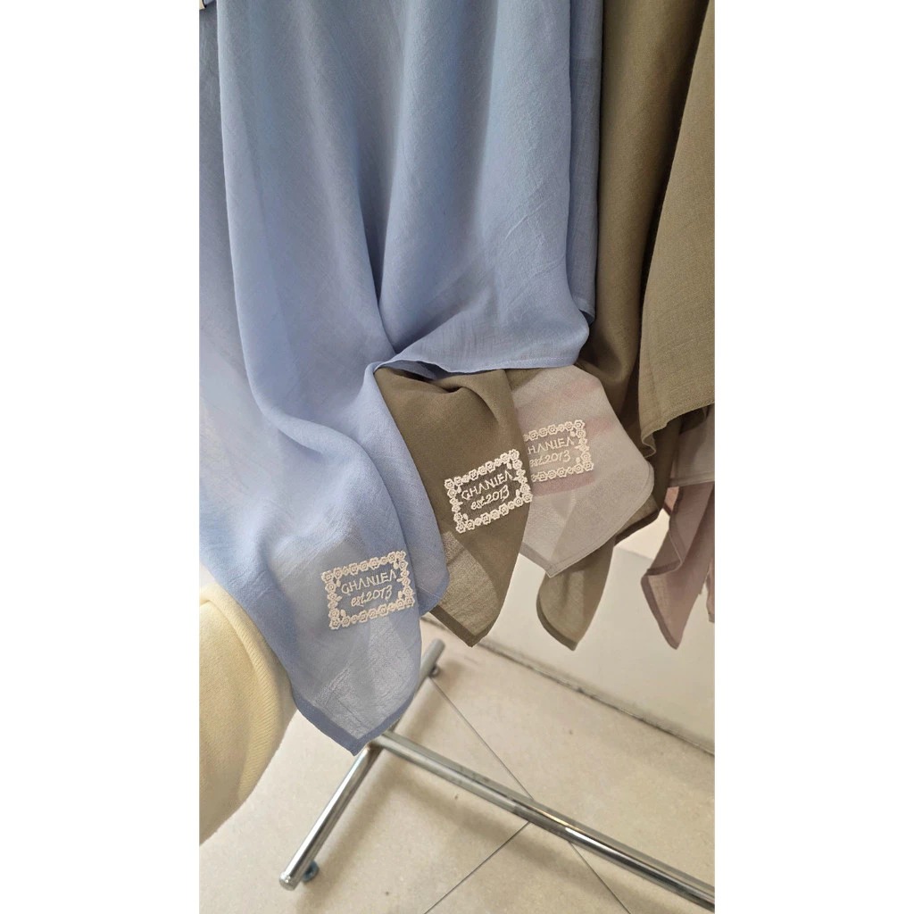 PLAIN LACE COTTON KHIMAR BANDANA - GHANIEA