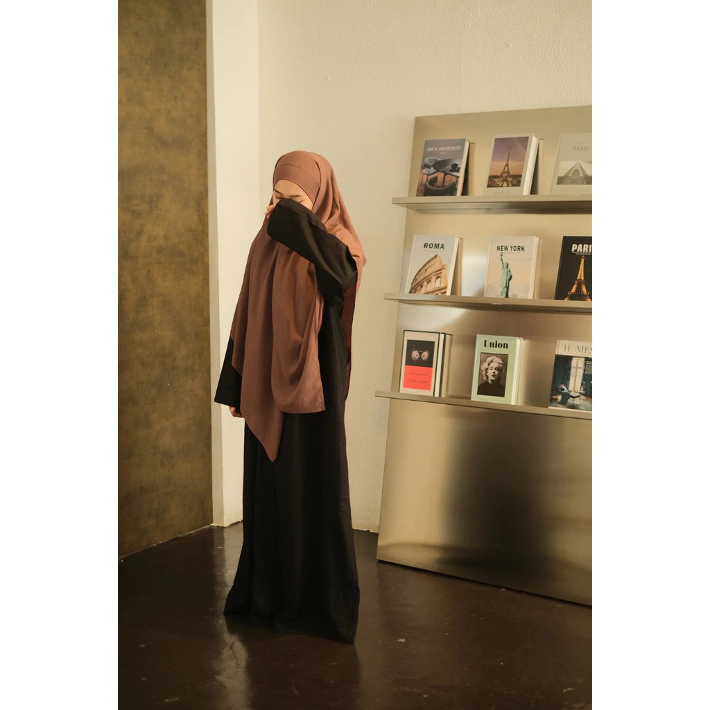 PLAIN LACE COTTON KHIMAR BANDANA - GHANIEA