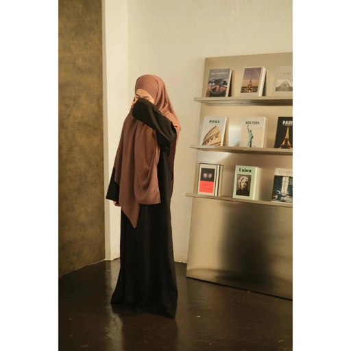 PLAIN LACE COTTON KHIMAR BANDANA - GHANIEA