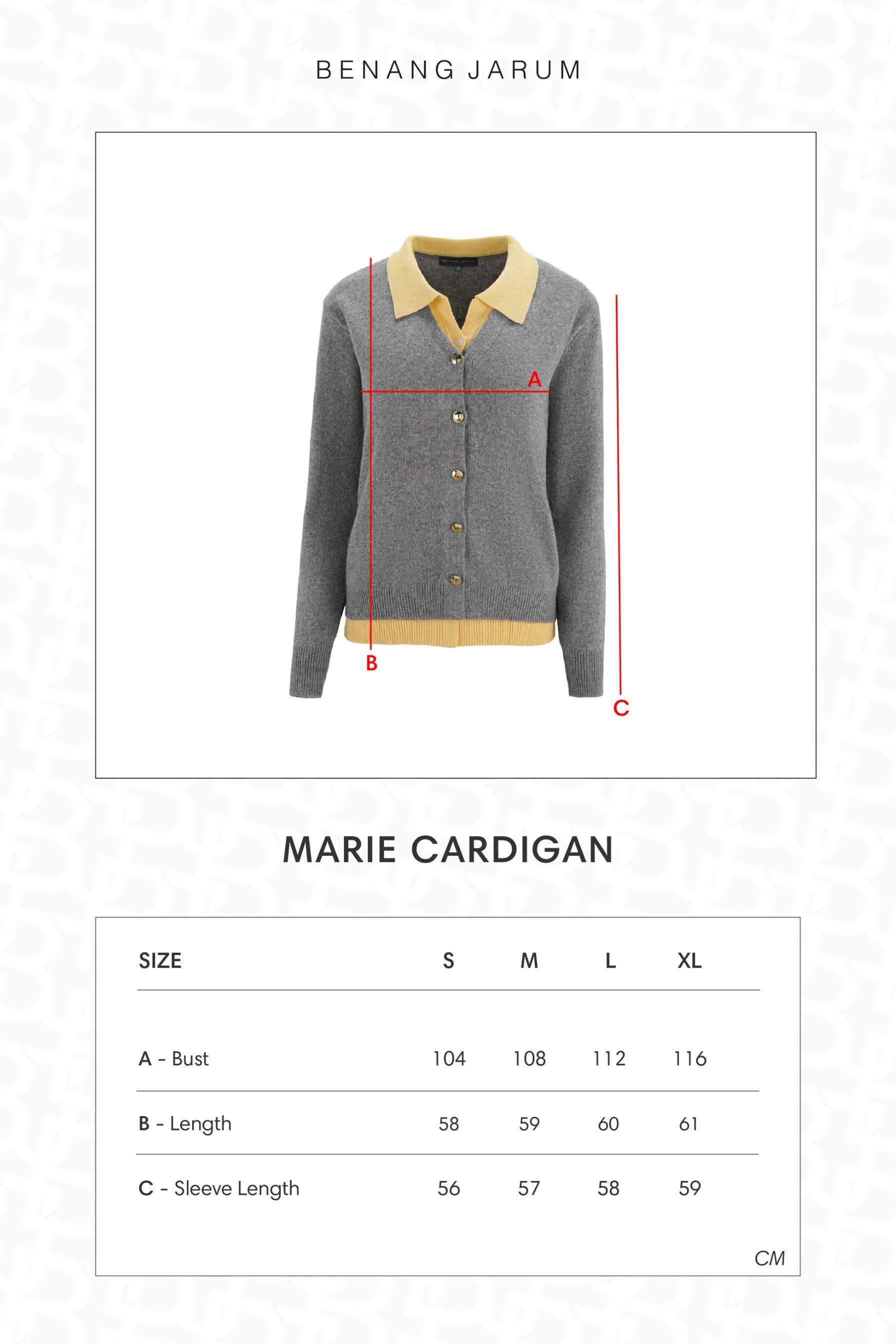 MARIE CARDIGAN - BENANG JARUM