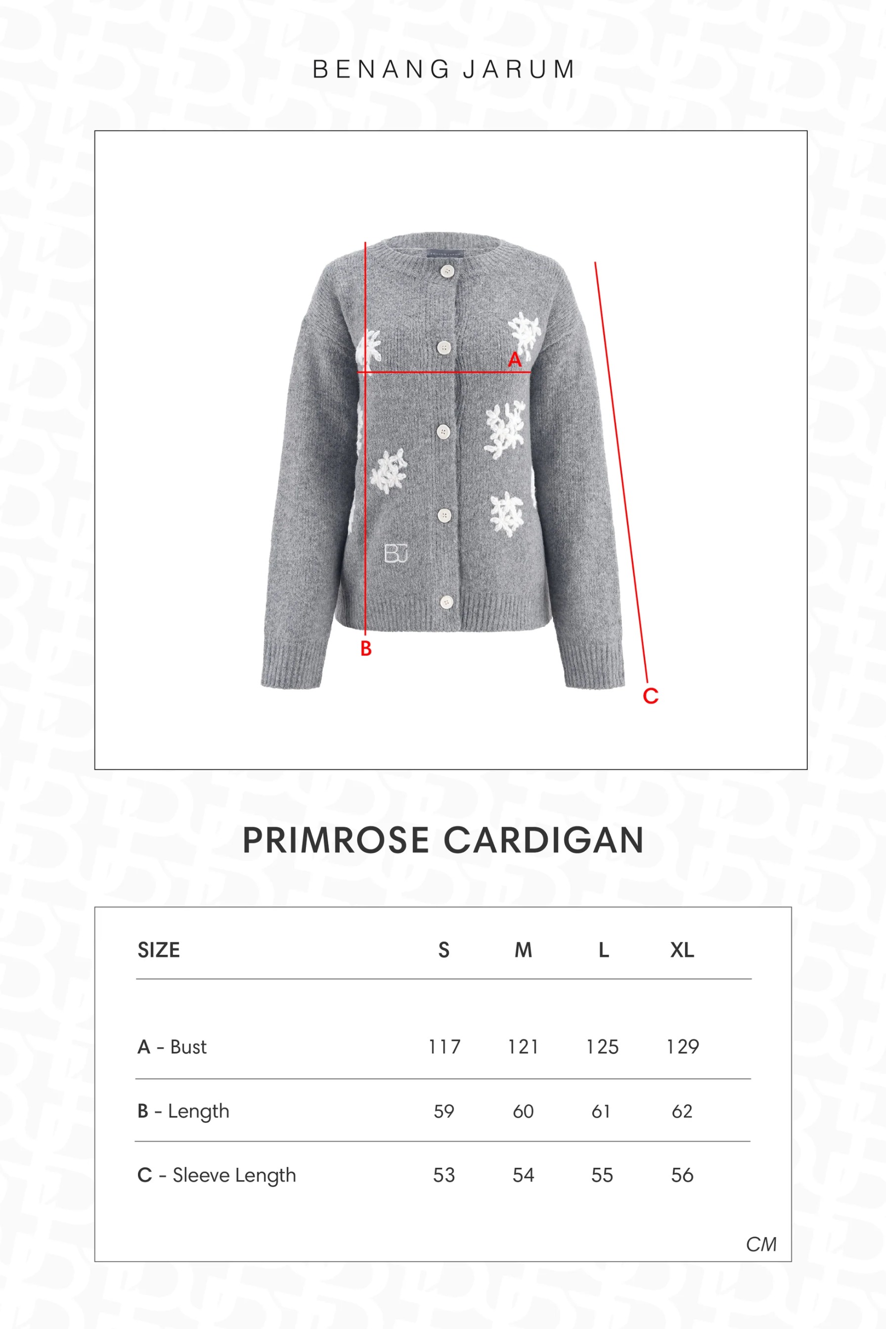 PRIMROSE CARDIGAN - BENANG JARUM