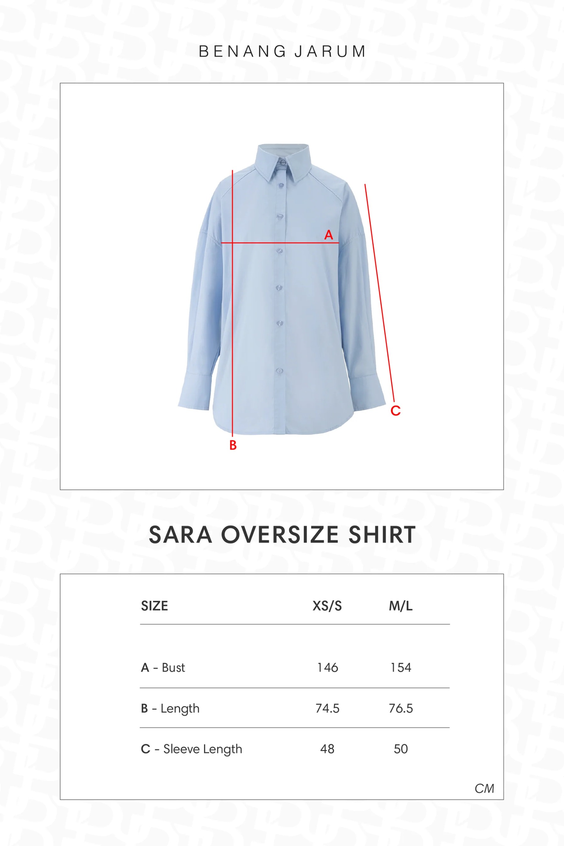 SARA OVERSIZE SHIRT - BENANG JARUM