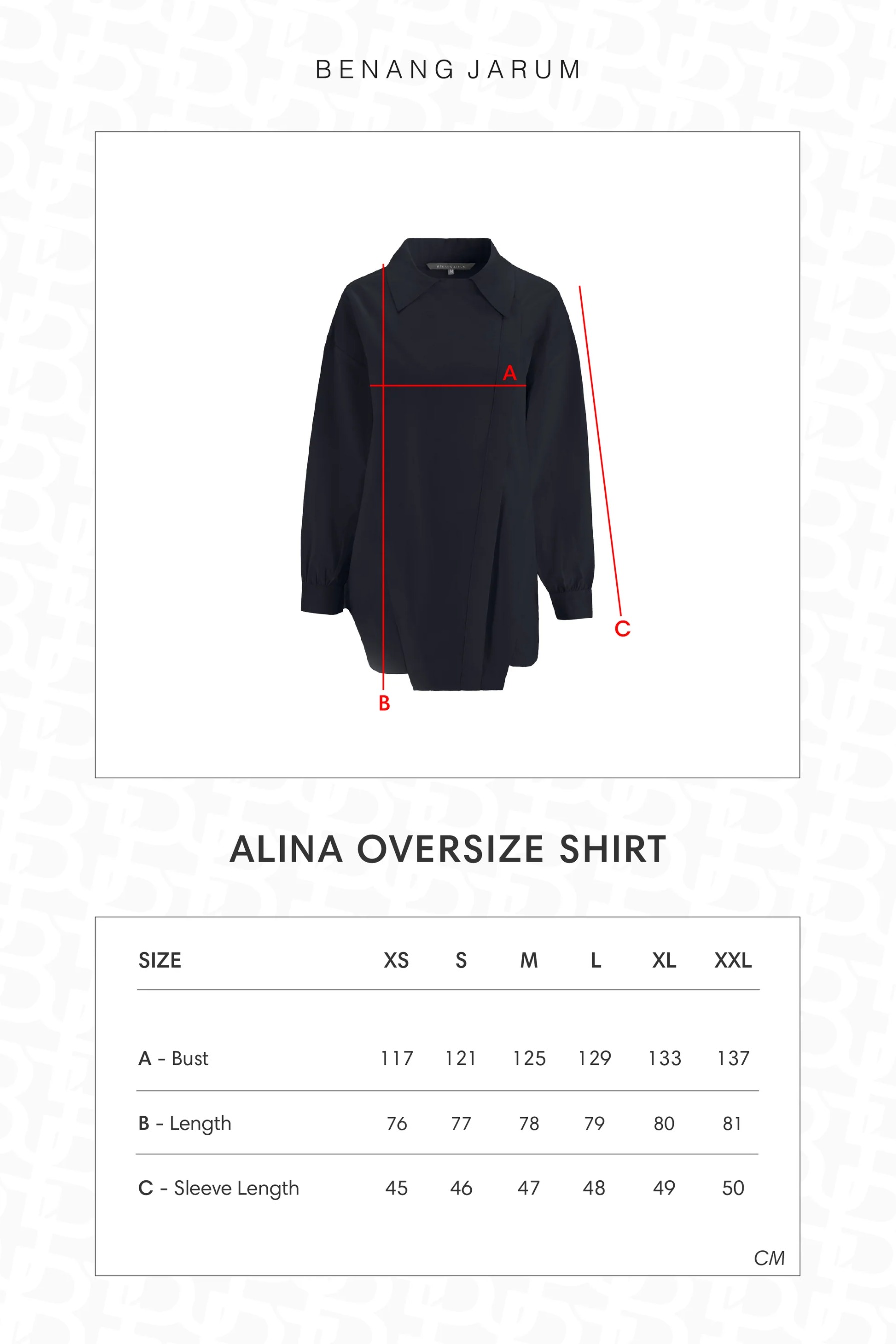 ALINA OVERSIZE SHIRT - BENANG JARUM 