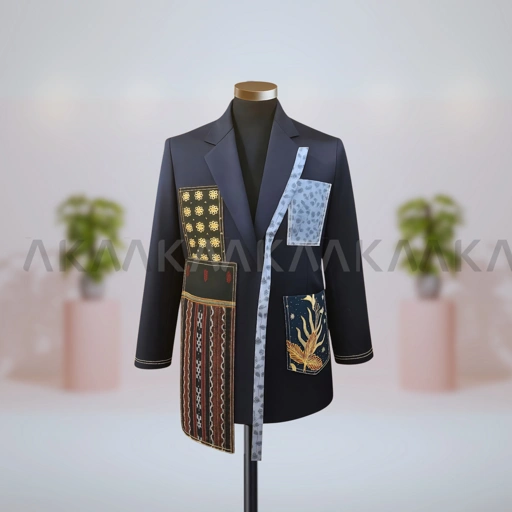 Image of AKAWASTRA BLAZER - Navy