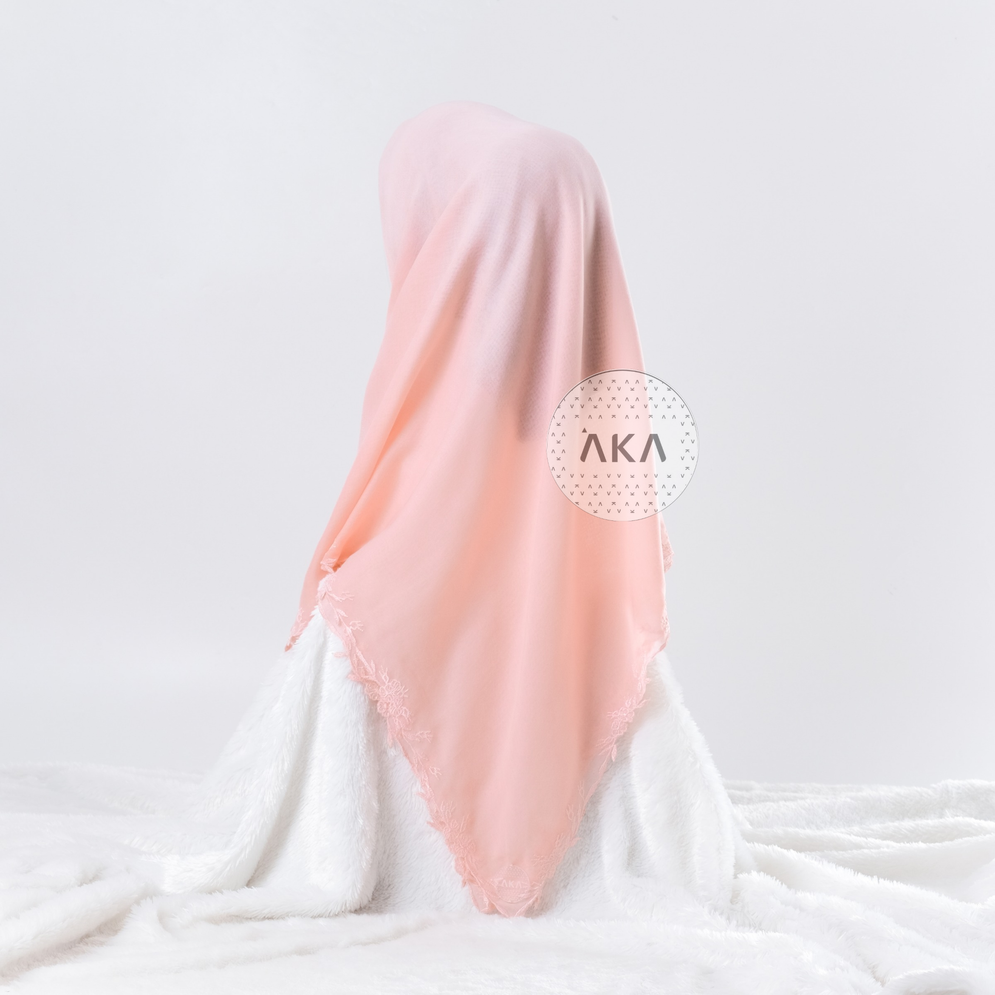 Meniti Scarf - Peach Pearl