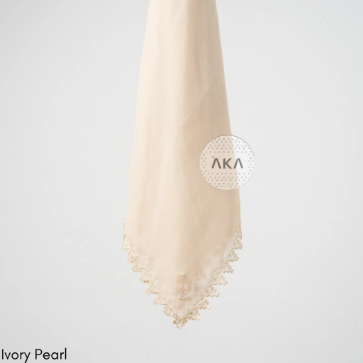 Image of Asyia Scarf - Ivory Pearl