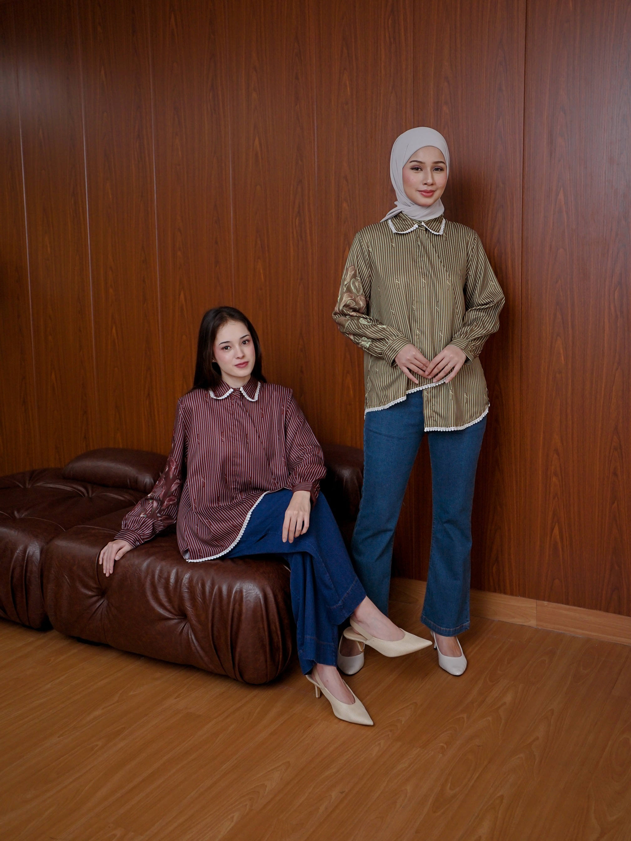 Anggun Top Dark Olive