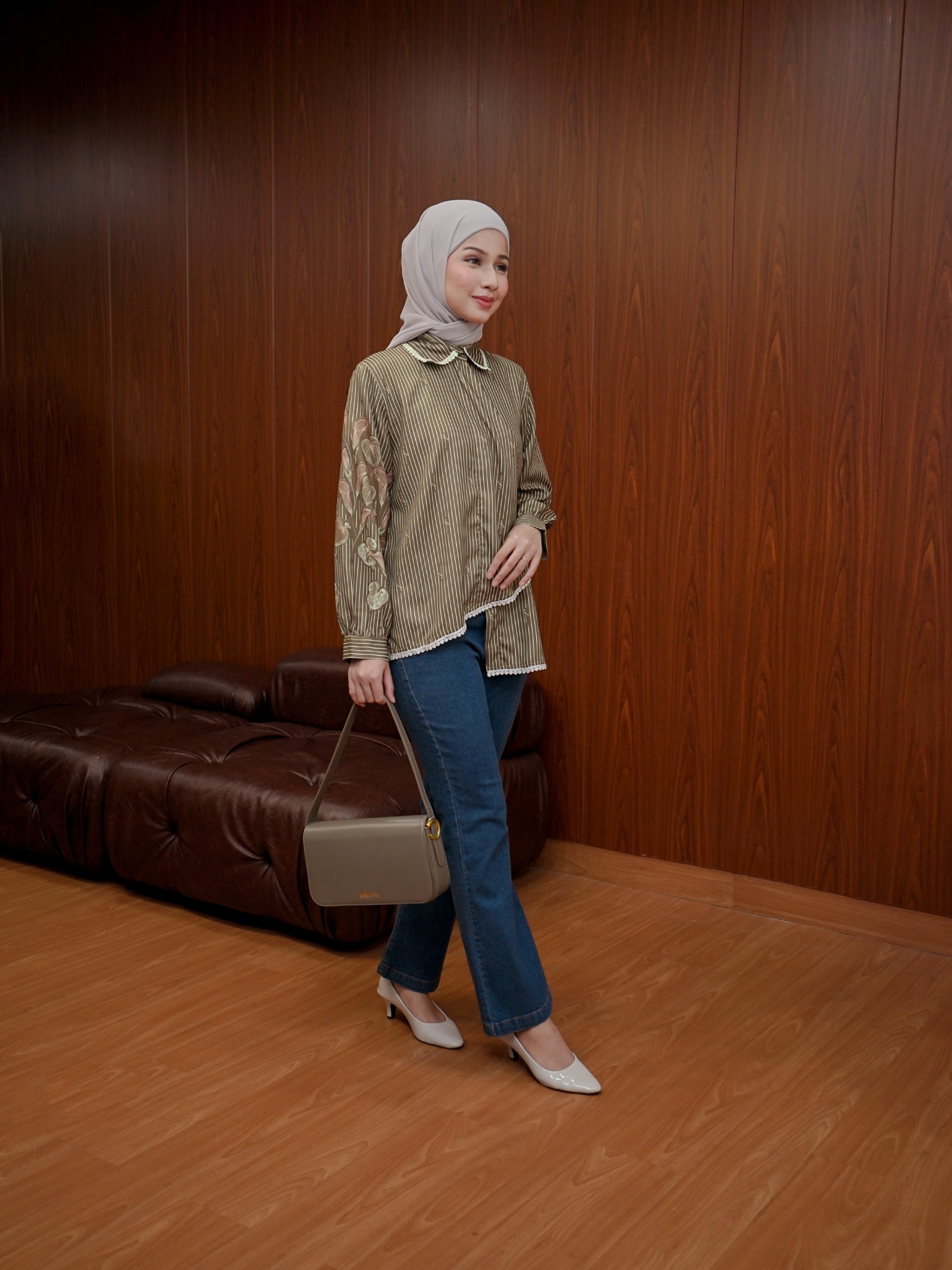 Anggun Top Dark Olive
