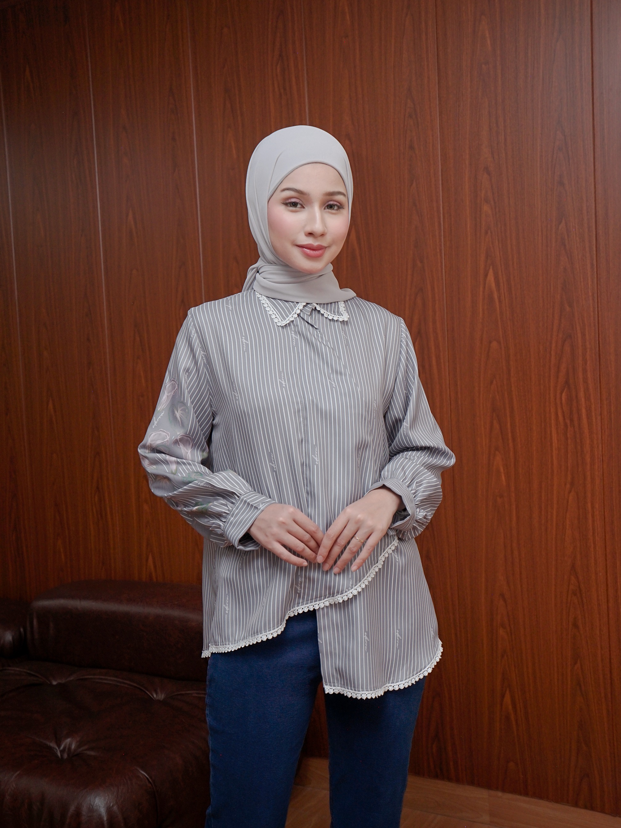 Anggun Top Ultimate Grey